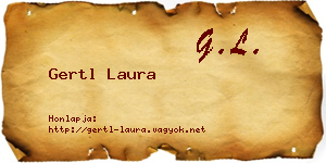 Gertl Laura névjegykártya